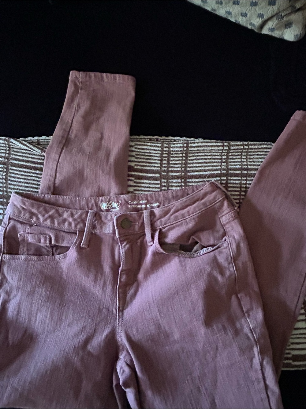 Mossimo Supply Co. Curvy Skinny Pants - Mauve